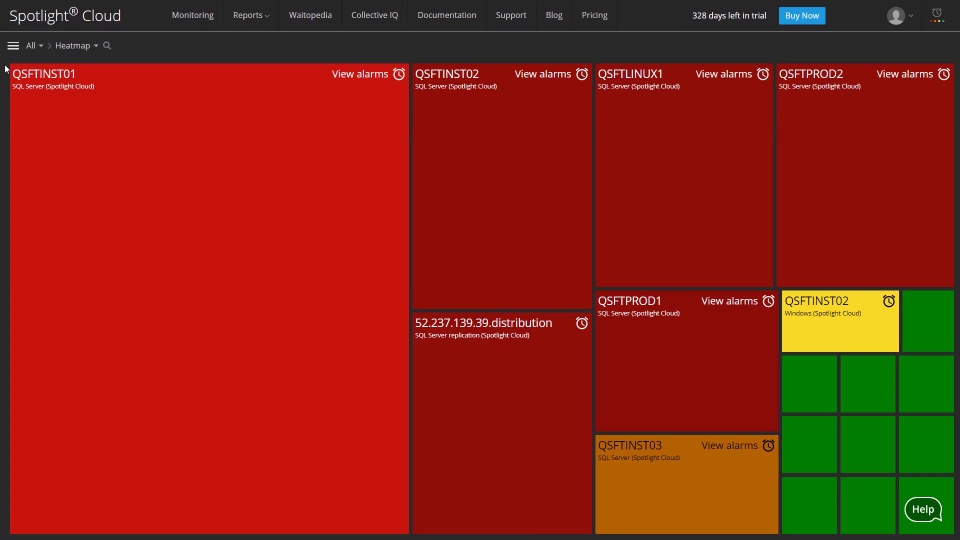 screenshot of Spotlight Cloud